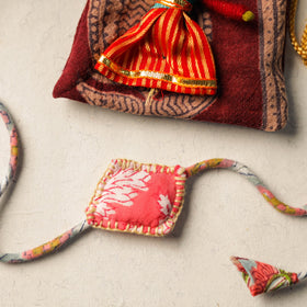  Handcrafted Embroidery Fabart Rakhi 06 
