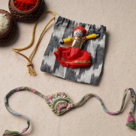  Handcrafted Embroidery Fabart Rakhi 09 