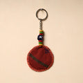 Red Handcrafted Fab Artwork Keychain