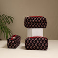 Handcrafted fabric toiletry bags (set of 3) 33