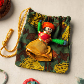  Handcrafted Flower Bead Work Fabart Rakhi 41 