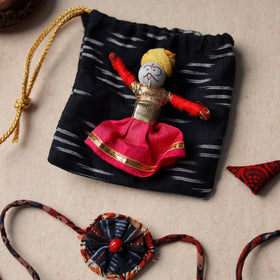 Buy Handcrafted Flower Bead Work Fabart Rakhi 42 Online at iTokri.com