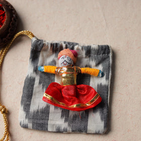  Handcrafted Flower Bead Work Fabart Rakhi 45 