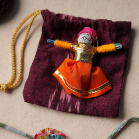  Handcrafted Flower Bead Work Fabart Rakhi 49 