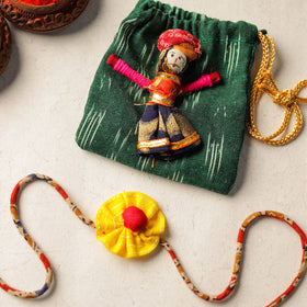 Buy Handcrafted Flower Fabart Rakhi 40 Online at iTokri.com