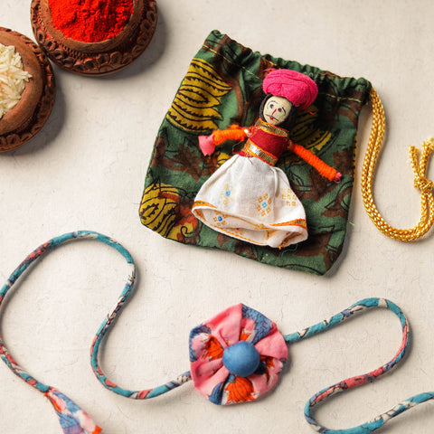 Buy Handcrafted Flower Fabart Rakhi 47 Online at iTokri.com