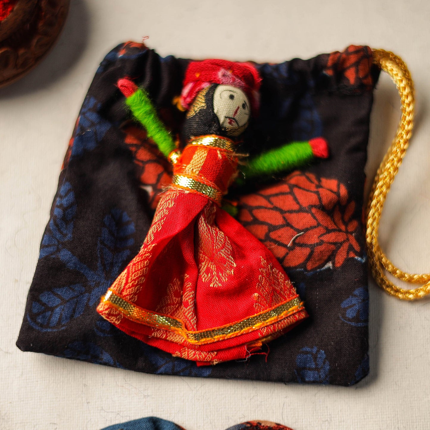  Handcrafted Flower Fabart Rakhi 51 