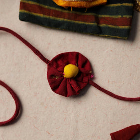 Buy Handcrafted Flower Fabart Rakhi 53 Online at iTokri.com