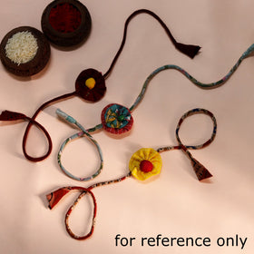 Buy Handcrafted Flower Fabart Rakhi 53 Online at iTokri.com