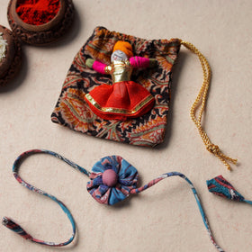 Buy Handcrafted Flower Fabart Rakhi 56 Online at iTokri.com