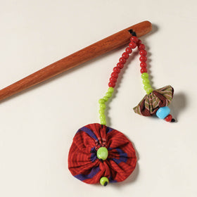  Handcrafted Gamcha Fabart Beadwork Wooden Juda Stick by Rangila Dhaga 