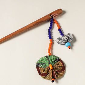  Handcrafted Gamcha Fabart Beadwork Wooden Juda Stick by Rangila Dhaga 
