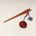  Handcrafted Gamcha Fabart Beadwork Wooden Juda Stick by Rangila Dhaga 