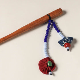  Handcrafted Gamcha Fabart Beadwork Wooden Juda Stick by Rangila Dhaga 