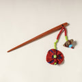  Handcrafted Gamcha Fabart Beadwork Wooden Juda Stick by Rangila Dhaga 