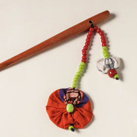  Handcrafted Gamcha Fabart Beadwork Wooden Juda Stick by Rangila Dhaga 