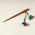  Handcrafted Gamcha Fabart Beadwork Wooden Juda Stick by Rangila Dhaga 