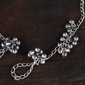 Handcrafted Ghungroo German Silver Ring Bracelet (Set of 2)