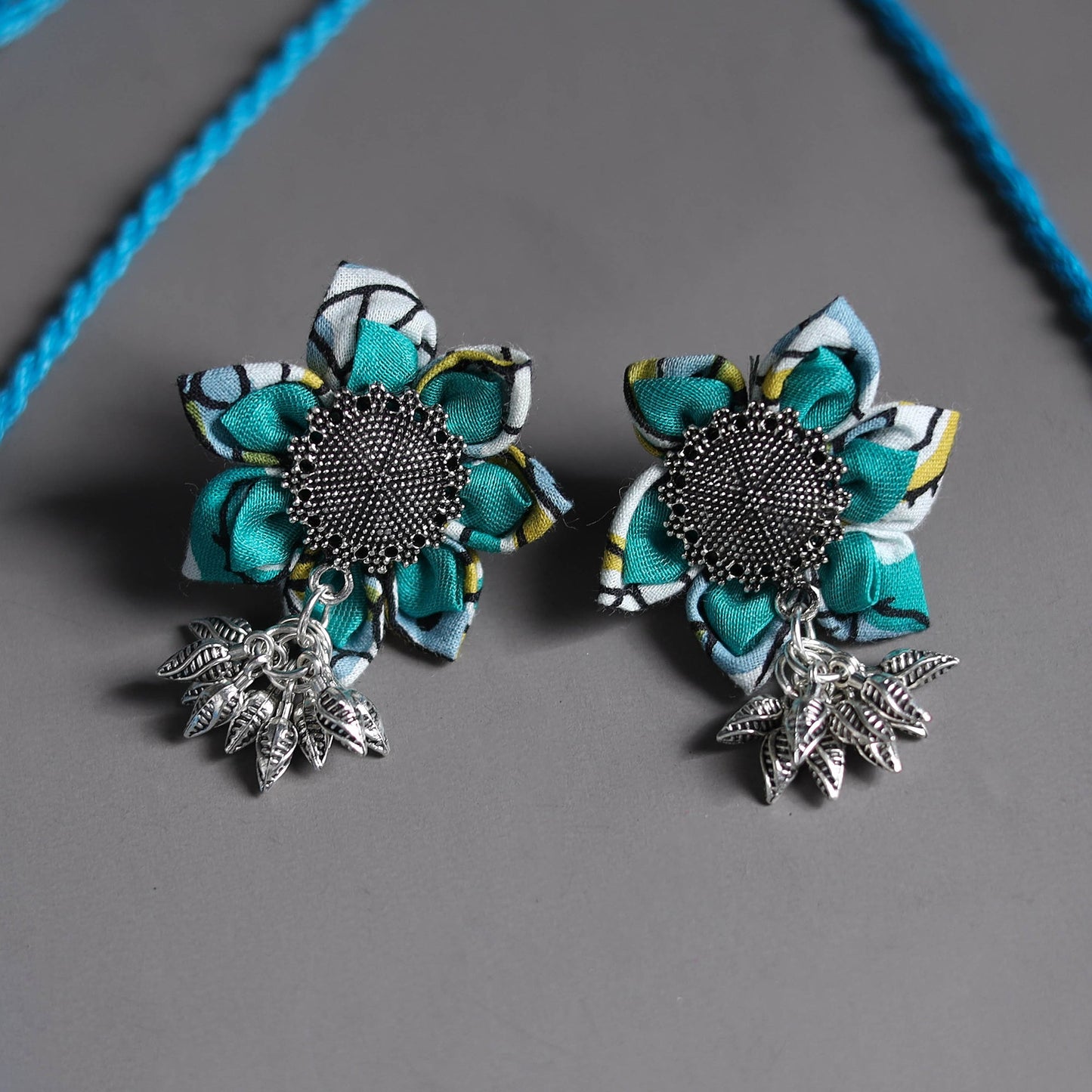 Handcrafted gs fabart choker necklace set 07