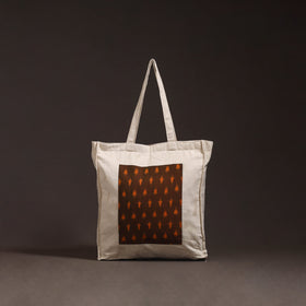 Handcrafted ikat patch shoulder bag 08