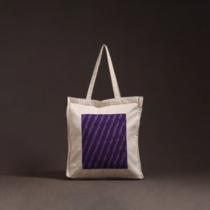 Handcrafted ikat patch shoulder bag 09