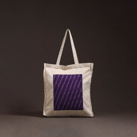 Handcrafted ikat patch shoulder bag 09