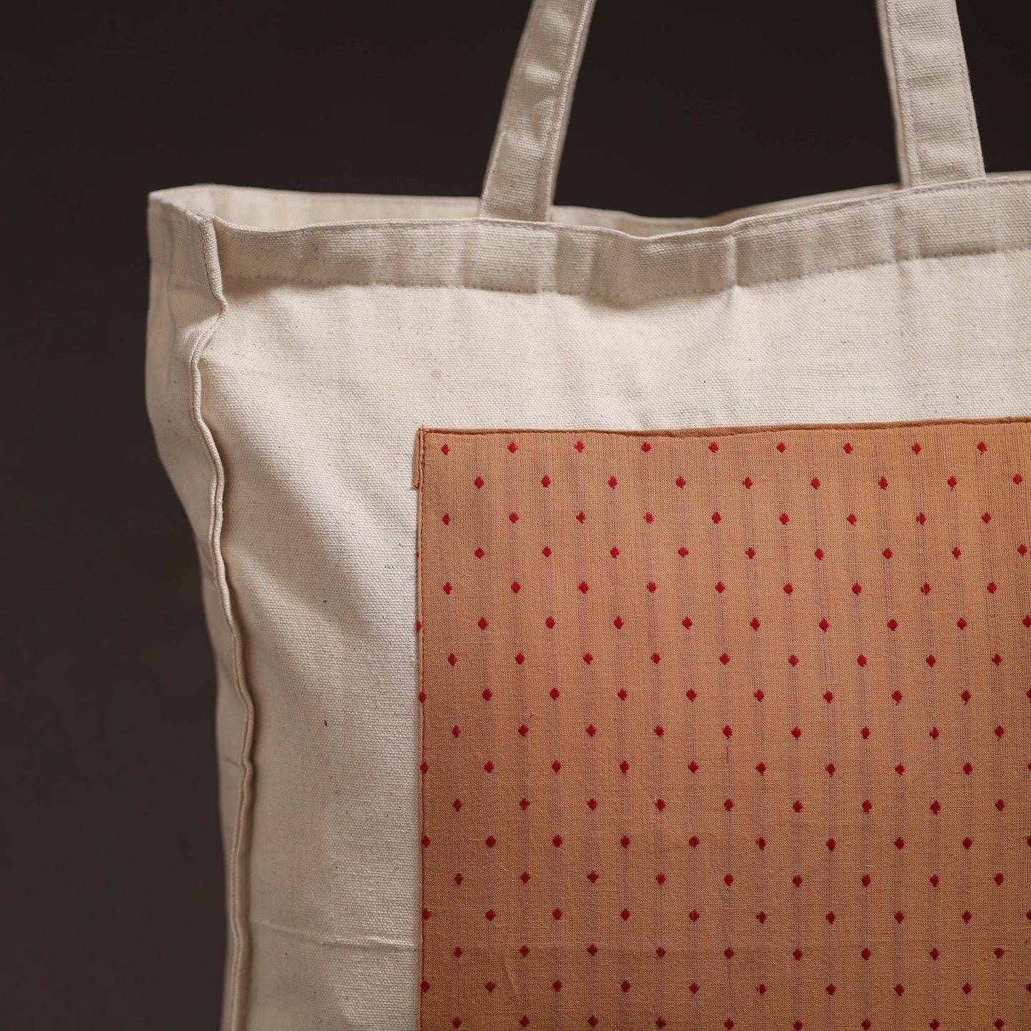 Handcrafted jacquard patch shoulder bag 03