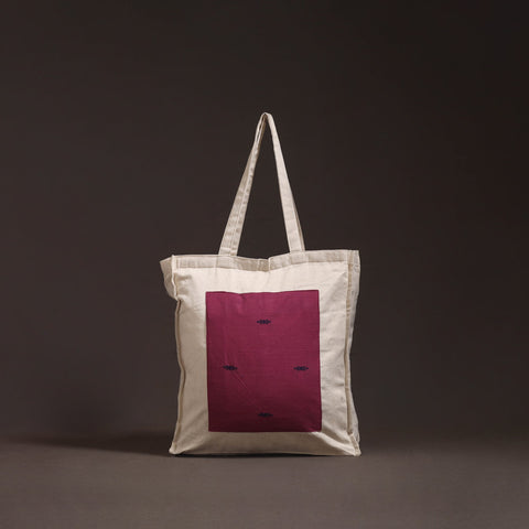 Handcrafted jacquard patch shoulder bag 04