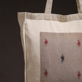 Handcrafted jacquard patch shoulder bag 05