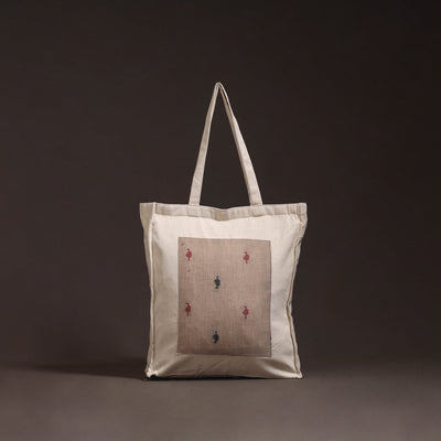 Handcrafted jacquard patch shoulder bag 05