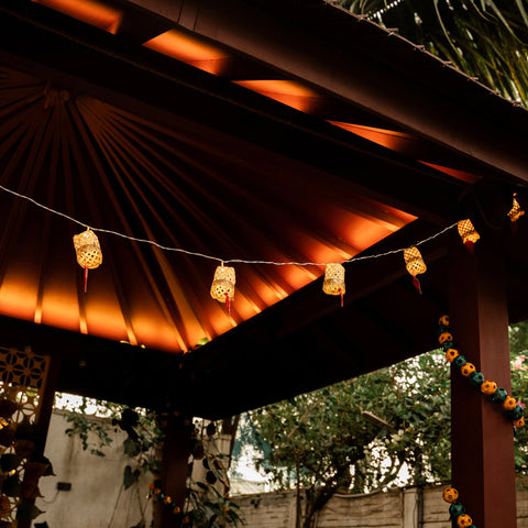 Handcrafted jyoti bamboo string light (3m)