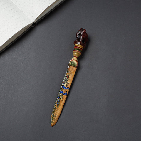 Buy Handcrafted Kadam Wood Rajasthani Handpainted Paper Cutter/ Paper Knife Online at iTokri.com