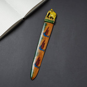 Buy Handcrafted Kadam Wood Rajasthani Handpainted Paper Cutter/ Paper Knife Online at iTokri.com
