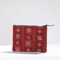  Handcrafted Kantha Embroidery Multipurpose Pouch 