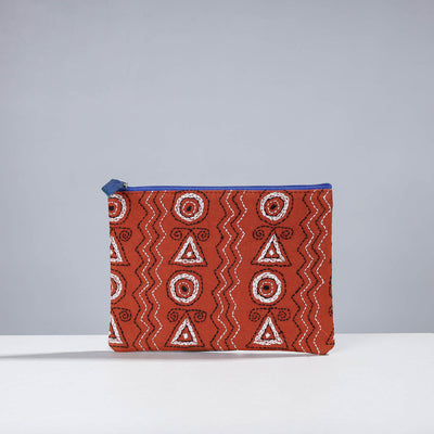  Handcrafted Kantha Embroidery Multipurpose Pouch 