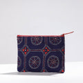  Handcrafted Kantha Embroidery Multipurpose Pouch 