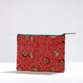  Handcrafted Kantha Embroidery Multipurpose Pouch 