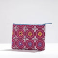  Handcrafted Kantha Embroidery Multipurpose Pouch 