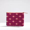  Handcrafted Kantha Embroidery Multipurpose Pouch 