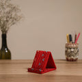 Handcrafted kantha hand embroidered mobile stand 01