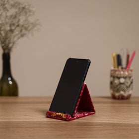 Handcrafted kantha hand embroidered mobile stand 03