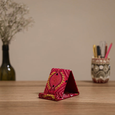Handcrafted kantha hand embroidered mobile stand 03