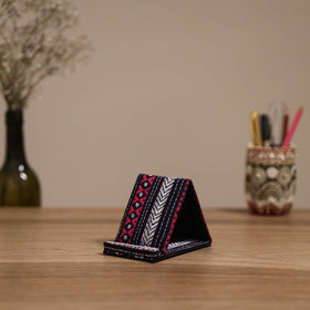 Handcrafted kantha hand embroidered mobile stand 06