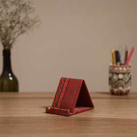 Handcrafted kantha hand embroidered mobile stand 07