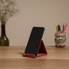 Handcrafted kantha hand embroidered mobile stand 07