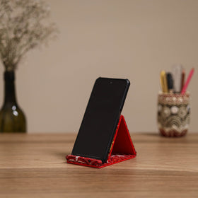 Handcrafted kantha hand embroidered mobile stand 09