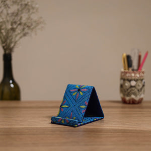 Handcrafted kantha hand embroidered mobile stand 11