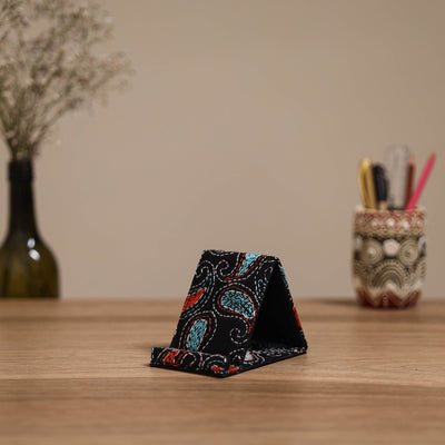 Handcrafted kantha hand embroidered mobile stand 12