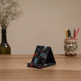 Handcrafted kantha hand embroidered mobile stand 12