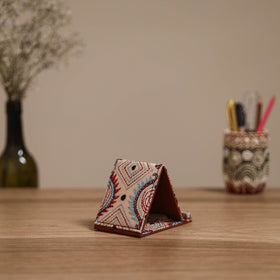 Handcrafted kantha hand embroidered mobile stand 13